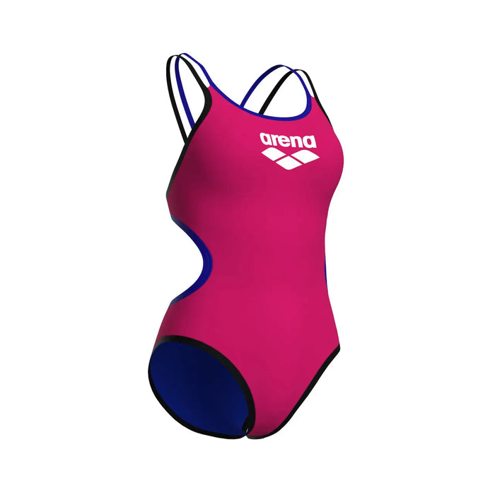 W One Double Cross Back One Piece rose neon-blue-black Arena
