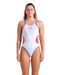 W One Double Cross Back One Piece white-blue-pink Arena