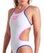 W One Double Cross Back One Piece white-blue-pink Arena