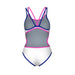 W One Double Cross Back One Piece white-blue-pink Arena