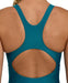 W Solid Swimsuit Control Pro Back B deepteal Arena