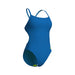 W Swimsuit Challenge Solid Team blue river-artic lime Arena