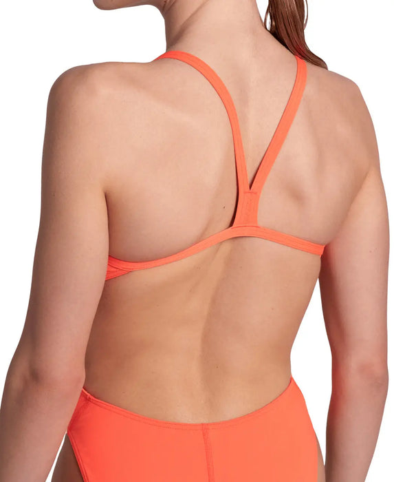 W Swimsuit Challenge Solid team-bright-coral Arena