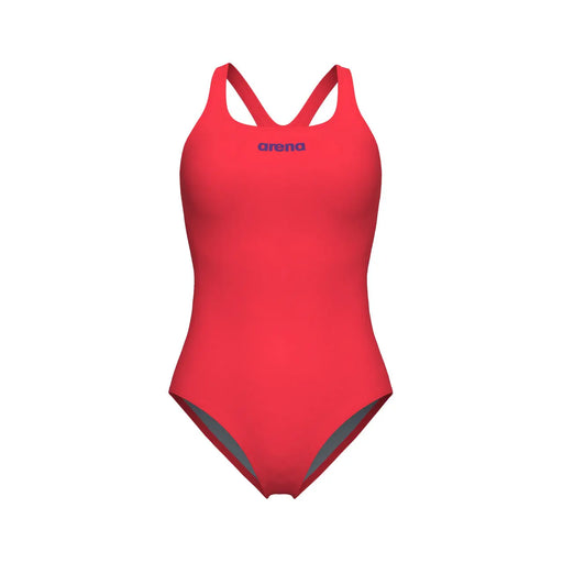W Swimsuit Swim Pro Solid Team bright-coral/plum Arena