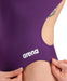 W Team Swimsuit Challenge Solid plum-white Arena