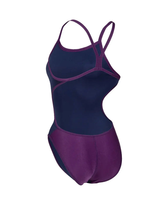 W Team Swimsuit Challenge Solid plum-white Arena