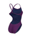W Team Swimsuit Challenge Solid plum-white Arena