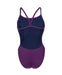 W Team Swimsuit Challenge Solid plum-white Arena